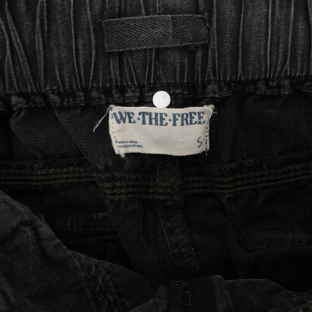 We The Free People Cant Compare Slouch Cargo Pants Womens S Black Elastic Waist - Picture 11 of 12